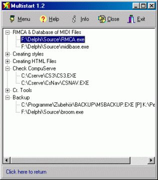 MultiStart Screenshot